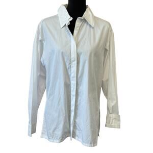 New ~ OPEN EDIT ~ ( Nordstrom) 100% Cotton Button-Up Shirt Small